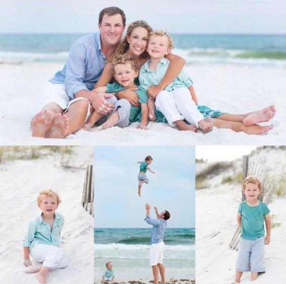 Family enjoying a playful beach photoshoot, capturing moments of joy and togetherness in the soft glow of the setting sun.