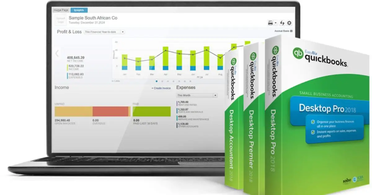 Software download option displayed, highlighting photography services available in QuickBooks.